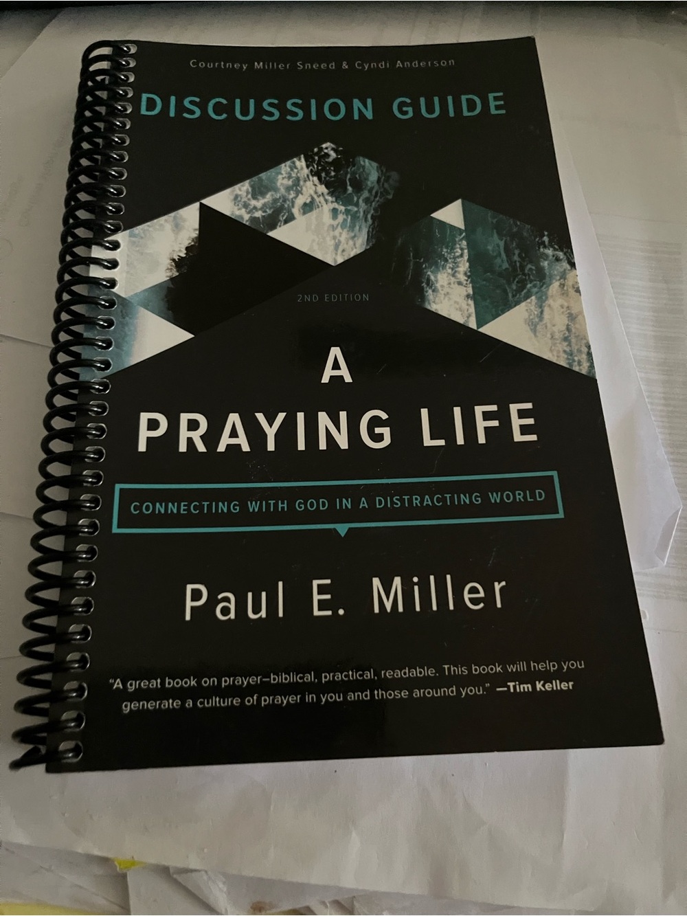 A Praying Life Discussion Guide - Black with Teal Accents